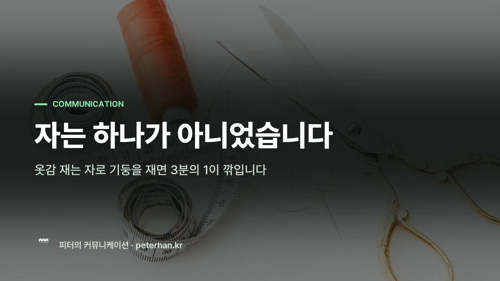 자는 하나가 아니었습니다